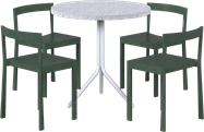 Baxter - Poseidon Cafe Table Package - 4 Chairs